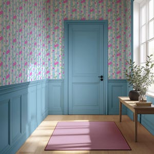 Carta da parati Sorbet Dreams 'Cherrylicious' Cherry in blu e bianco / carta da parati blu ciliegia