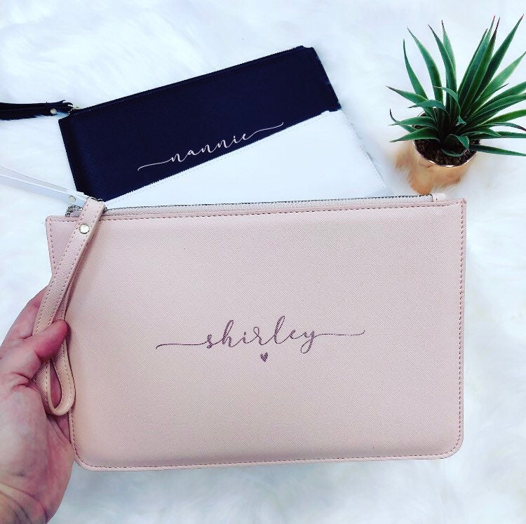 NAOMI Personalised Clutch Bag Custom Name Clutch Bag Etsy