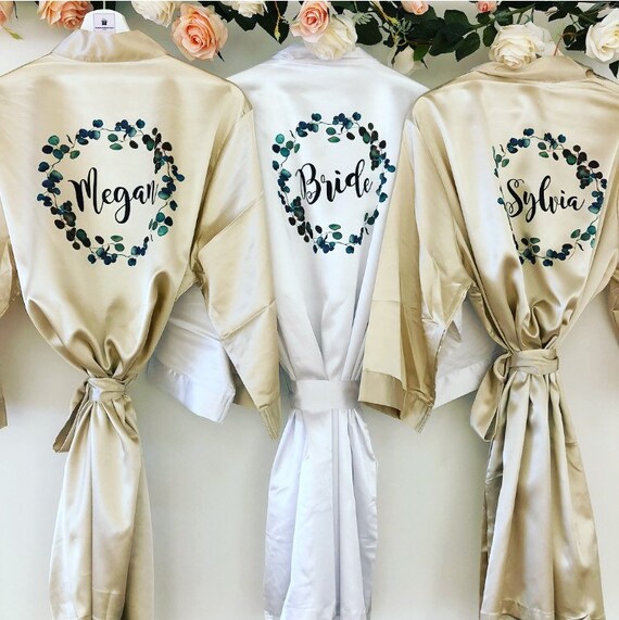 personalised silk robes