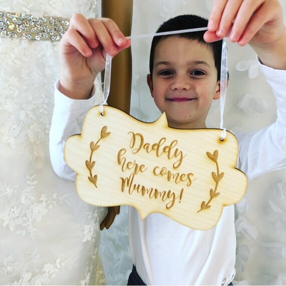 wedding plaques for page boy