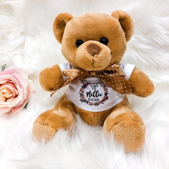 LACEY Flower Girl Teddy Bear Flower 