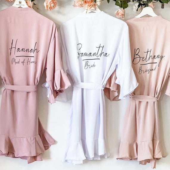 ruffle bridesmaid robes