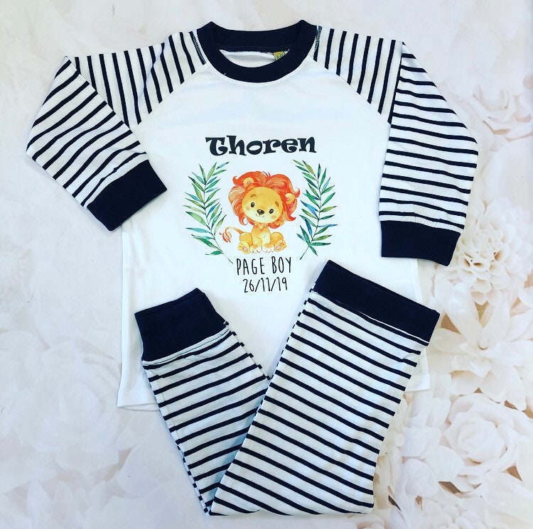 personalised baby pyjamas