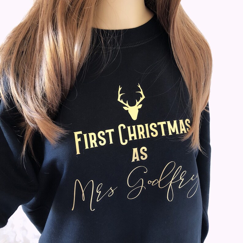 gold christmas jumper