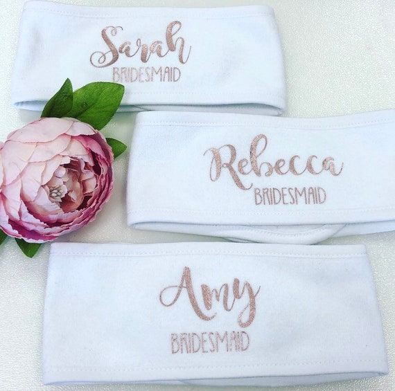 Personalised Spa Headbands Hen Party Gift Bridal Party Gift | Etsy