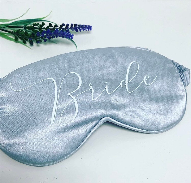 Personalised silk sleep eye mask Bride gift Bridesmaid Gift Etsy