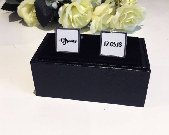 personalised wedding cufflinks groom