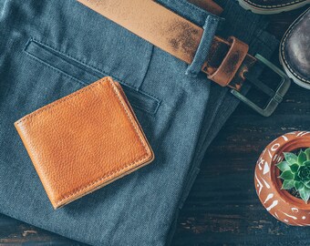 mens wallet with coin pocket mens leather wallet mens wallets for men minimalist wallet men + FREE personalized wallet insert card