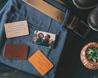 Brieftasche Einsatz 3. Jahrestag Geschenk personalisierte Brieftasche Karte Werbegeschenke benutzerdefinierte Brieftasche Karte Foto benutzerdefinierte Brieftasche Karteneinsatz für ihn