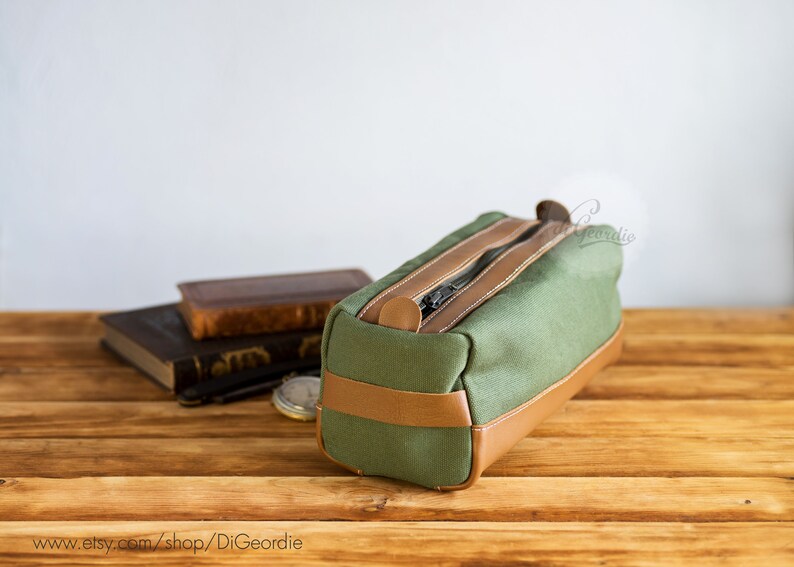 Personalized dopp kit for men toiletry bag leather dopp kit Etsy