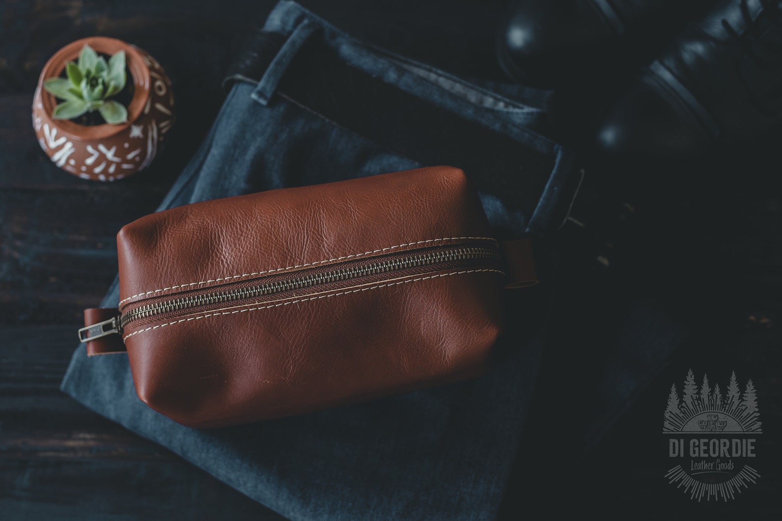 Mens Toiletry Bag Leather Toiletry Bag Men Monogrammed | Etsy