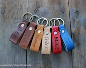 leather keychain man custom keychain leather key fob coordinate keychain latitude longitude keychain monogrammed keychain leather keyring