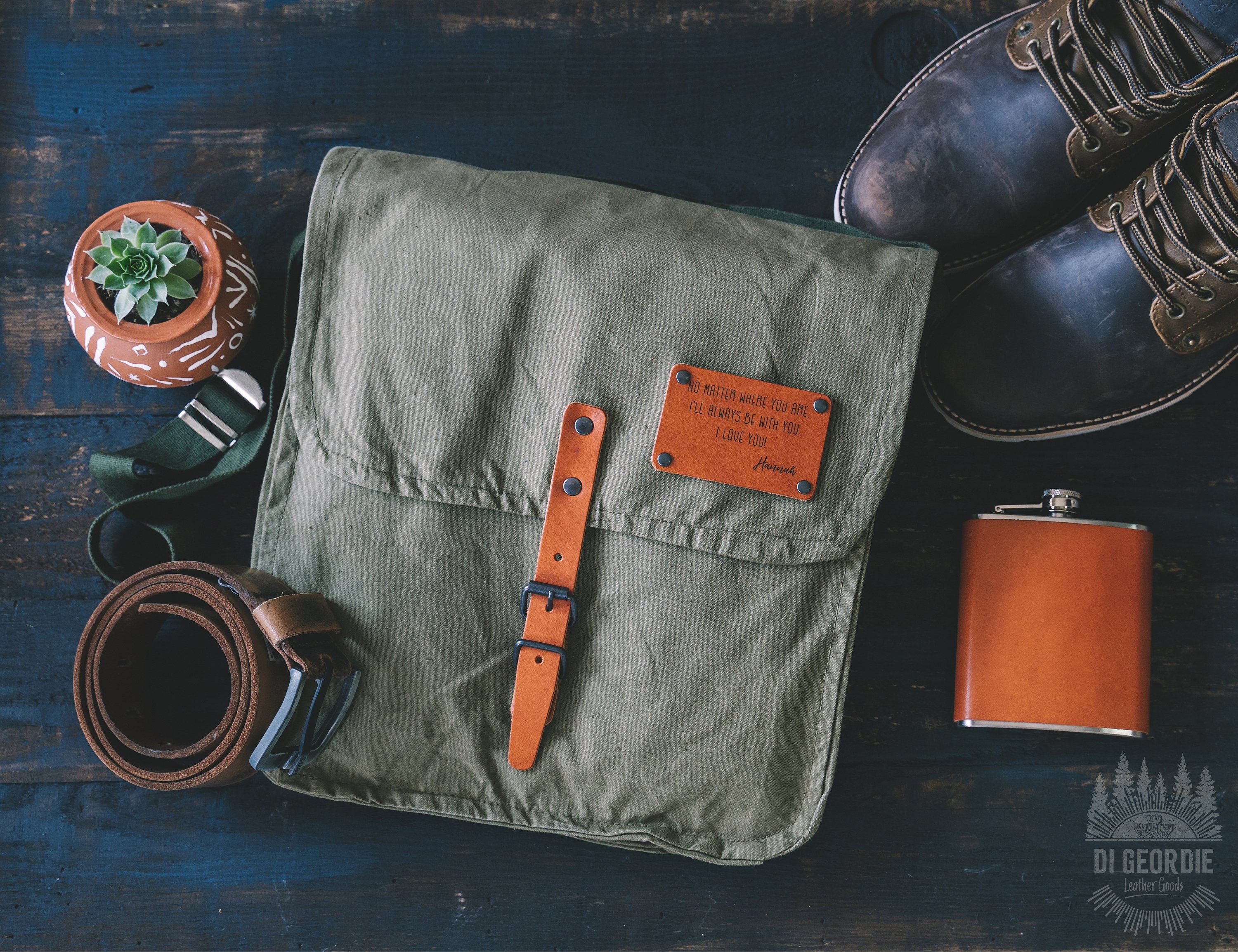 canvas messenger bag men, canvas 