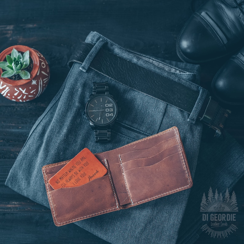 Mens Wallet With Coin Pocket Mens Leather Wallet Mens Wallets Etsy Canada