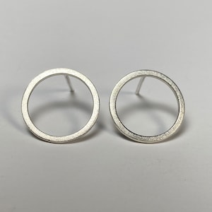 Silver Circle Earrings