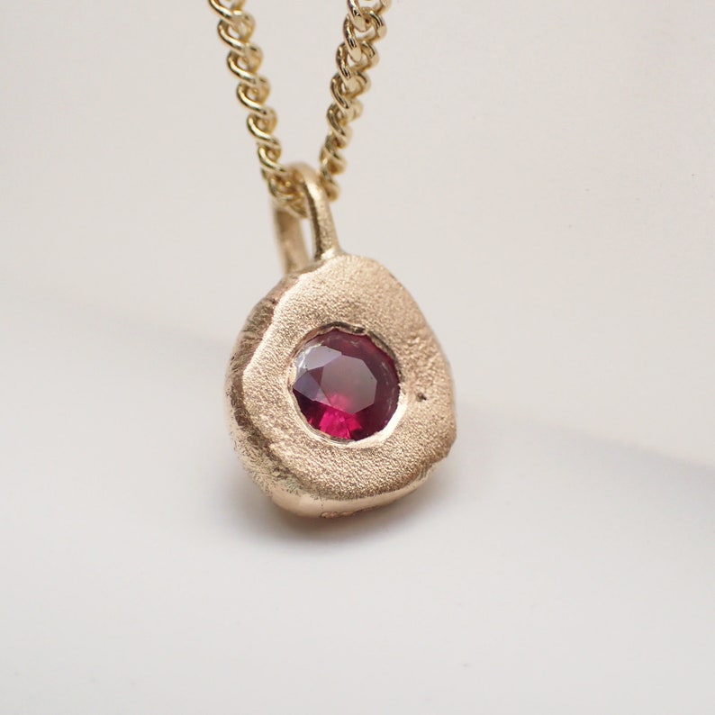 Asteroid Nugget Sapphire Pendant image 2