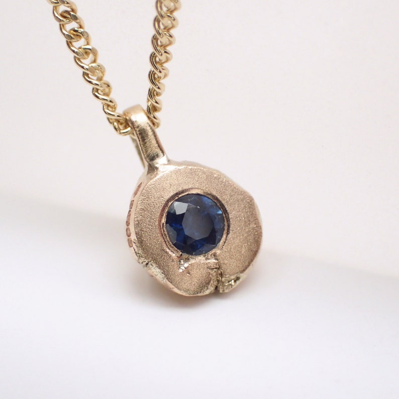 Asteroid Nugget Sapphire Pendant image 4