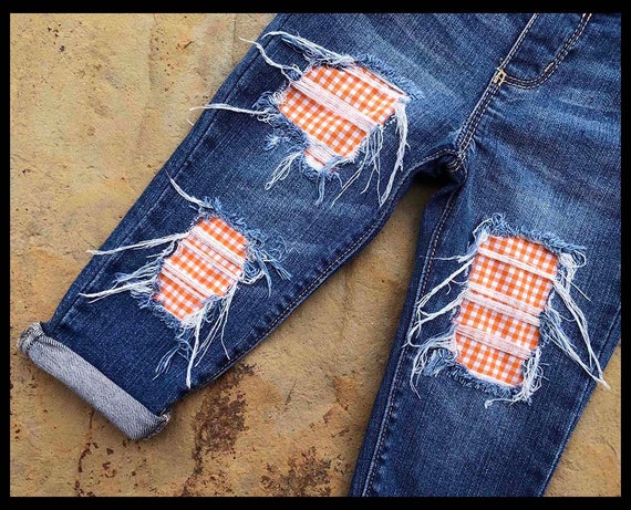 girls distressed jeans