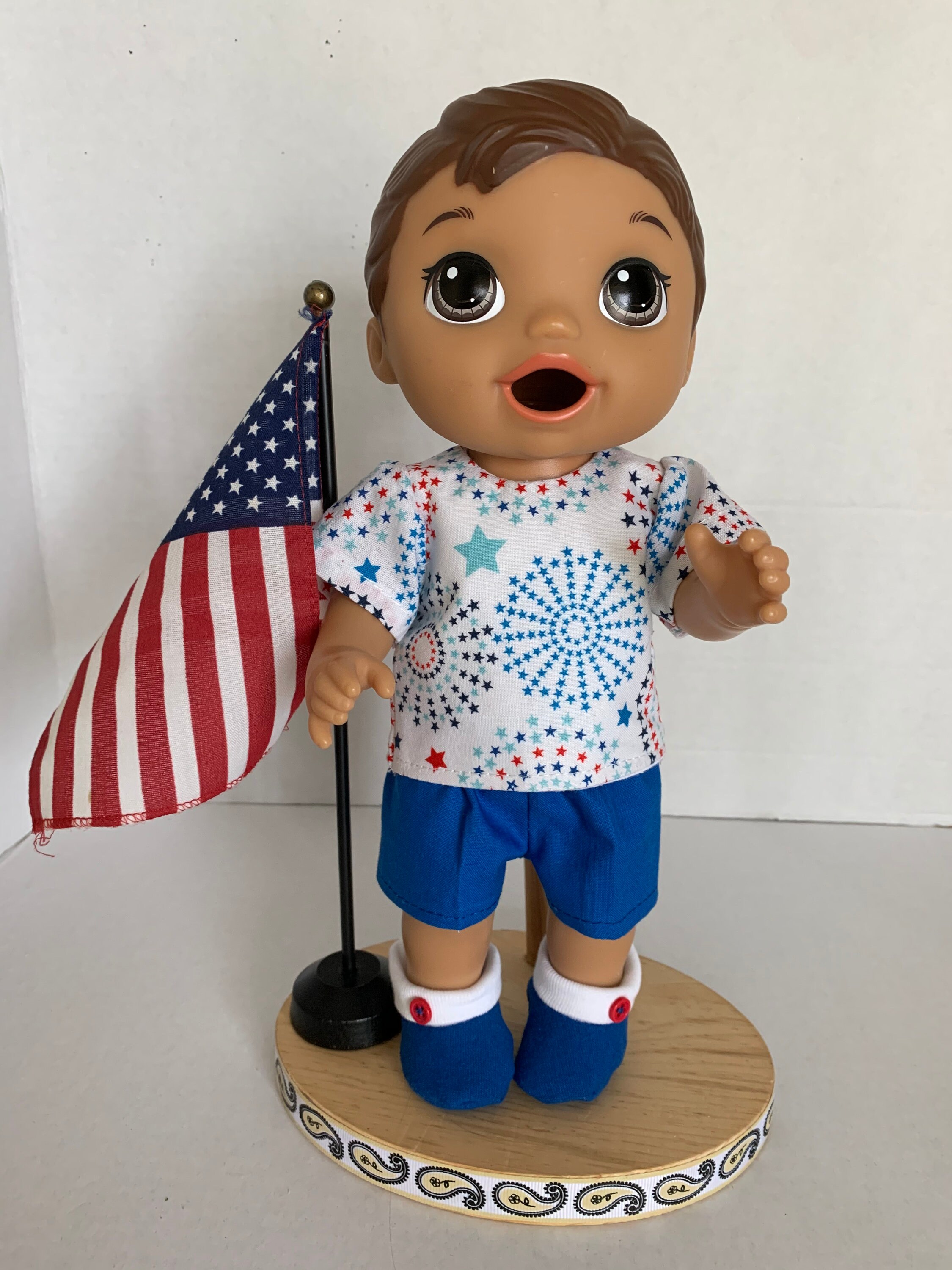 Baby alive snackin best sale luke african american