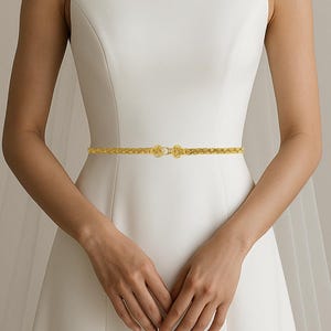 Gold Braided Belt: Custom-Sized Closet Staple