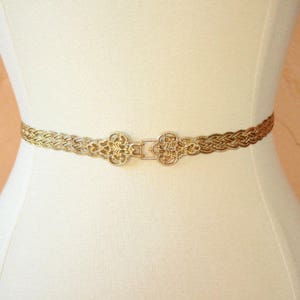 Gold Belt, Gold Braided Belt