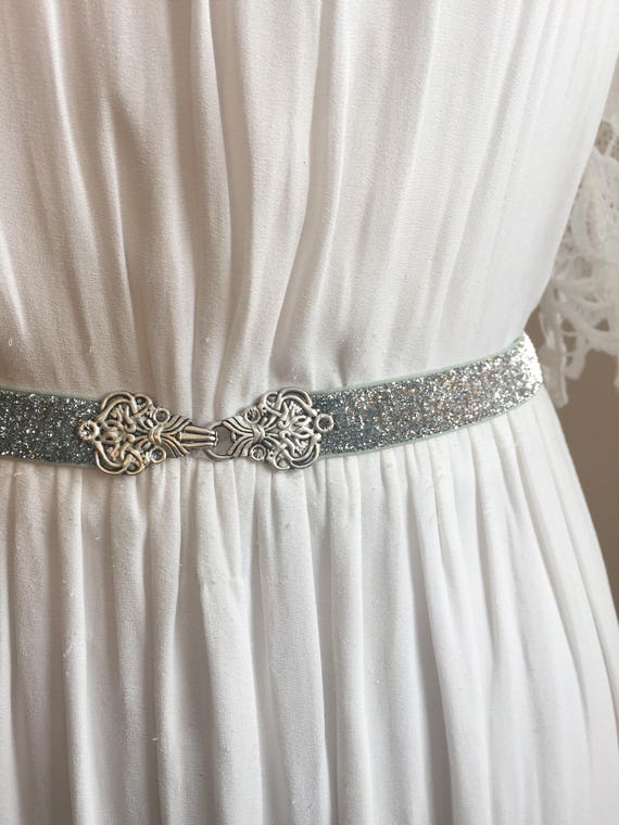 green emerald velvet dress Amazon.com: Lovful Silver Rhinestone Belt for Dress,Elastic Glitter Belts,Adjustable  Belts for Women main image 1