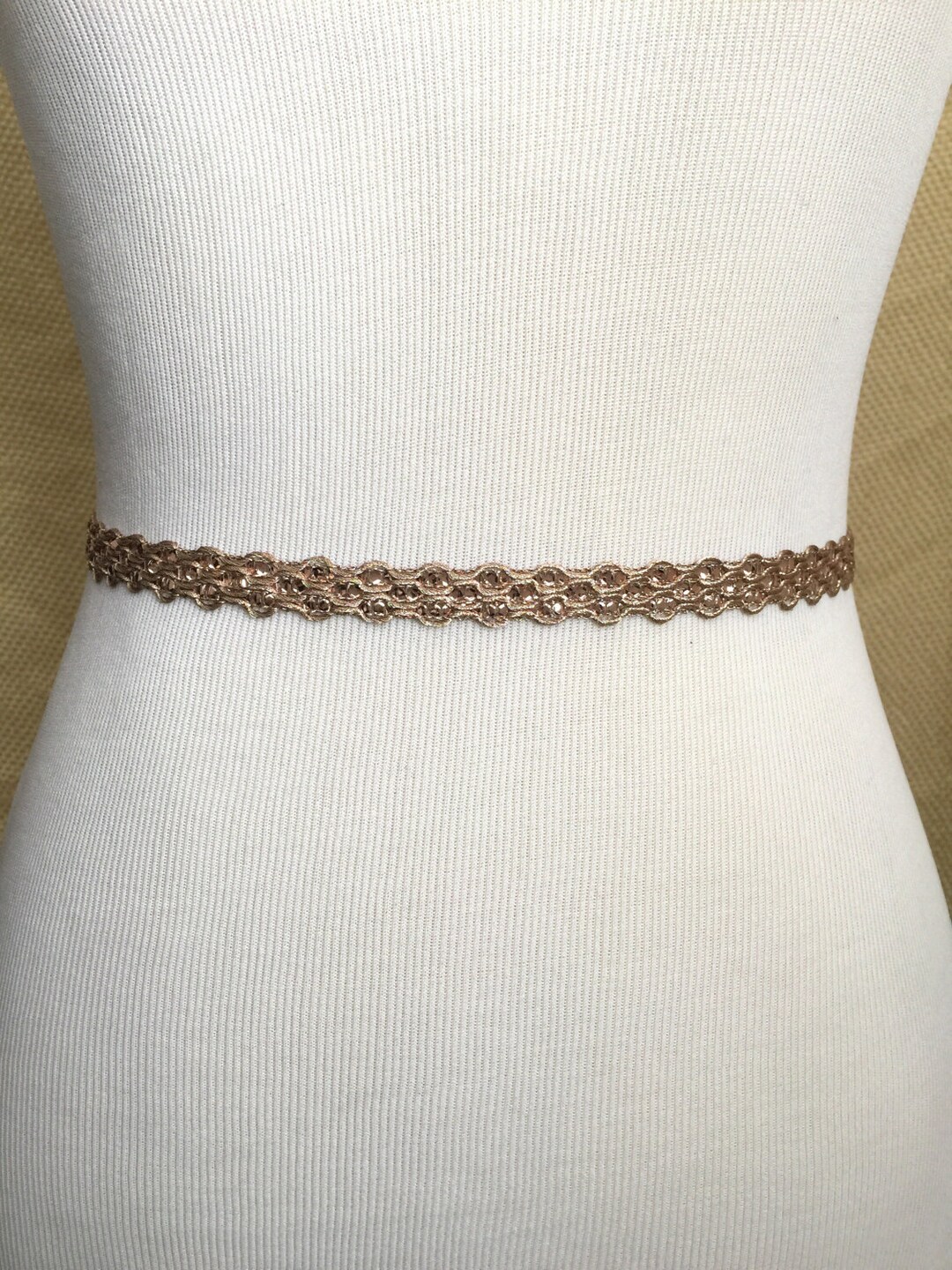 gold sparkly belt