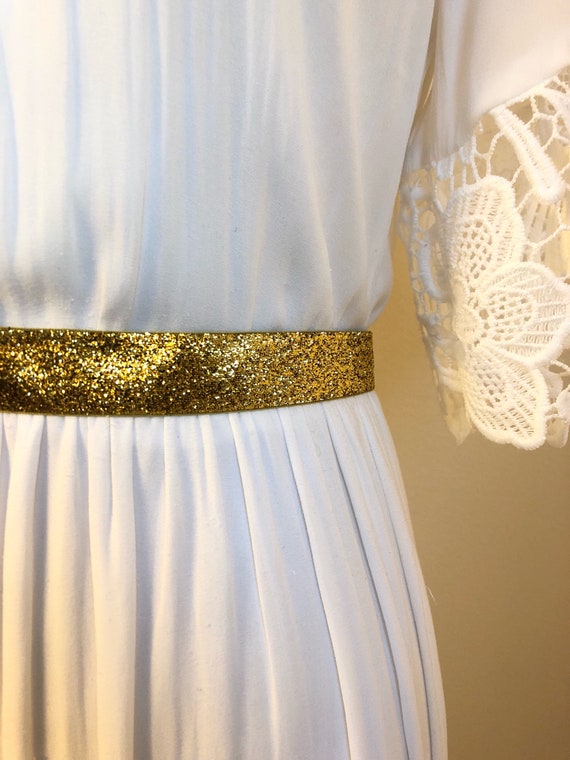 gold glitter belt for dress GOLD BELT