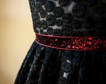 Sparkly Elastic Belt in Gold, Ruby, or Dark Chocolate