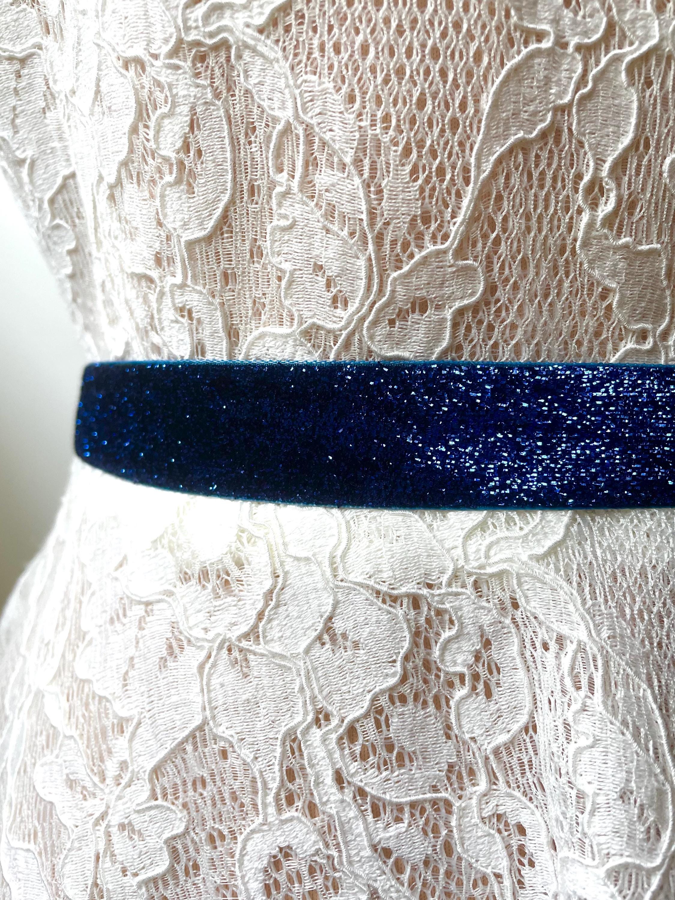 Royal Blue Beaded Belt - Etsy display picture 3