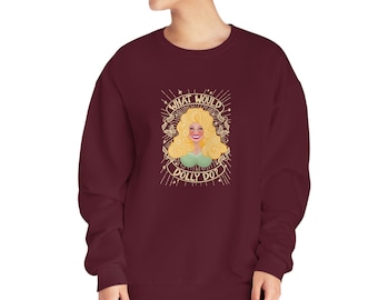 What Would Dolly Do? Dolly Parton Unisex NuBlend® Crewneck Sweatshirt Spread kindness