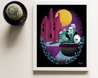 Haunted Mansion Disney World Halloween Print