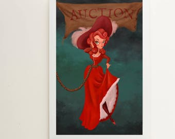 Redhead Art Print // Disneyland // Pirates of the Caribbean