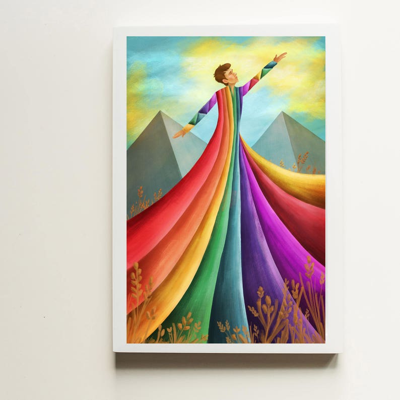 Dreamcoat Art Print // Joseph and the Amazing Technicolor Dreamcoat // Musical // Broadway // Donny Osmond image 1