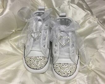 bling baby converse shoes