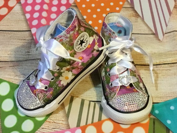 floral converse infant