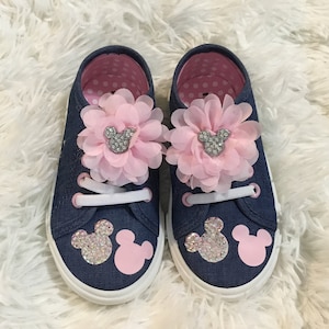 Handmade bling Mouse shoes toddlers Sz 7