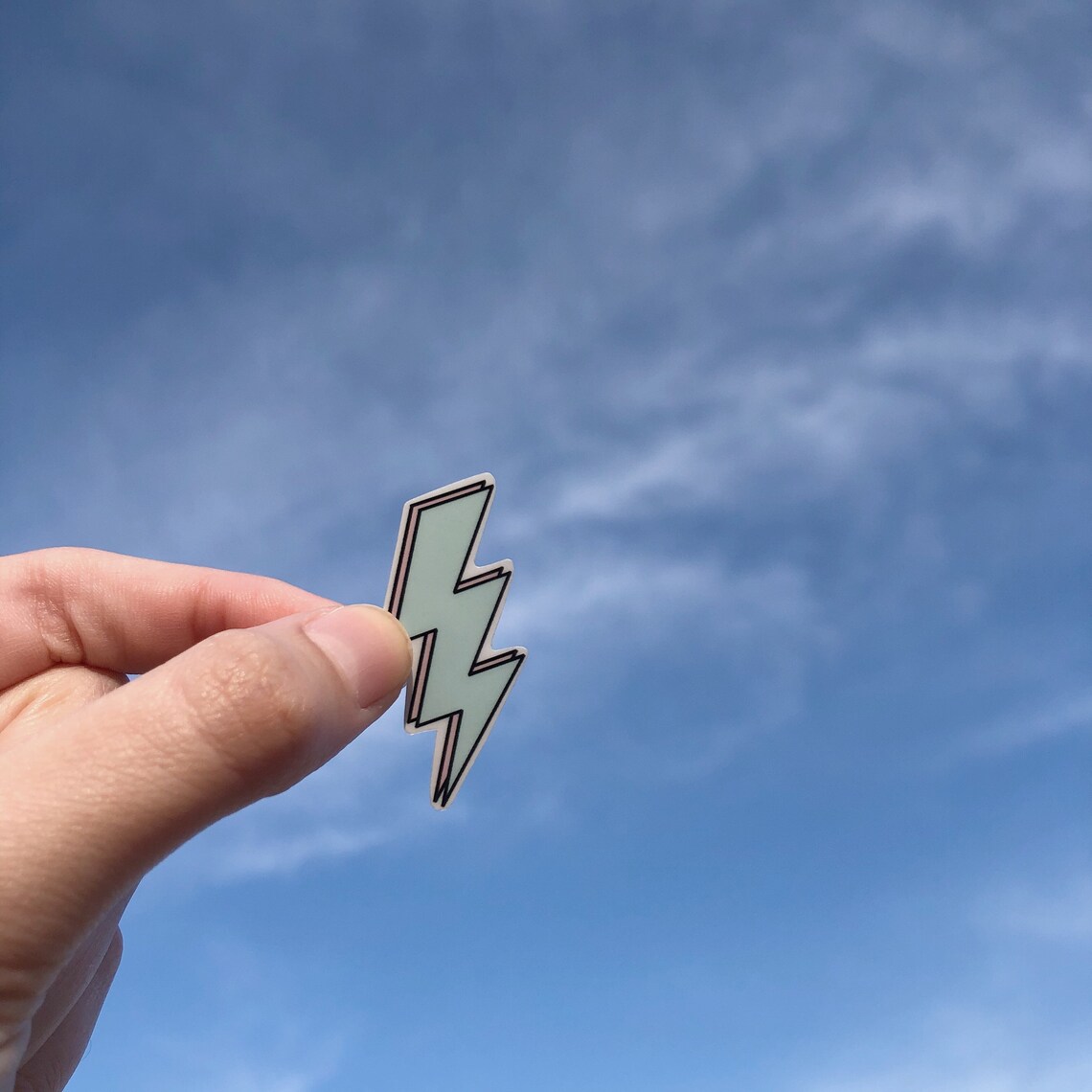 Lightning Bolt Sticker Laptop Sticker Trendy Sticker Vinyl ...