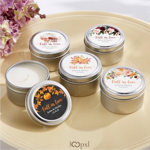 Fall Wedding Favor Tags: Pumpkin Bridal Shower Labels