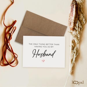 Pregnancy Reveal Card For Husband: Baby Announcement (5x3.5&quot; Card)