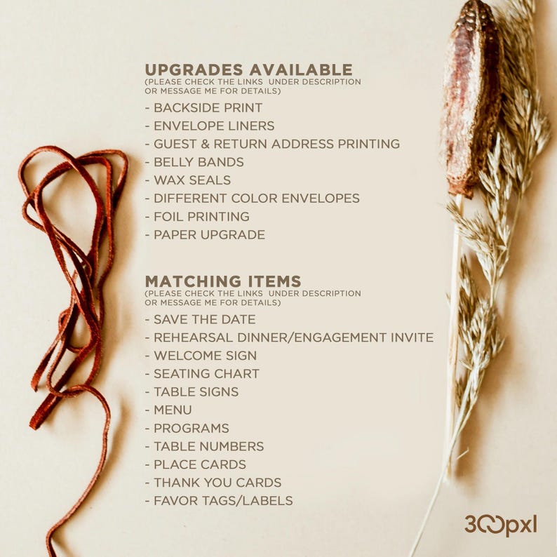 List of Upgrades and Matching Items