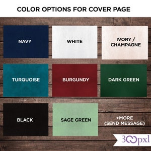 Custom Passport Wedding Invitation Color options for the cover page