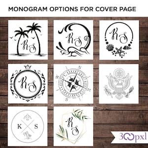 Custom Passport Wedding Invitation - Seal option for the cover page