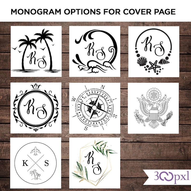 Custom Passport Wedding Invitation - Seal option for the cover page