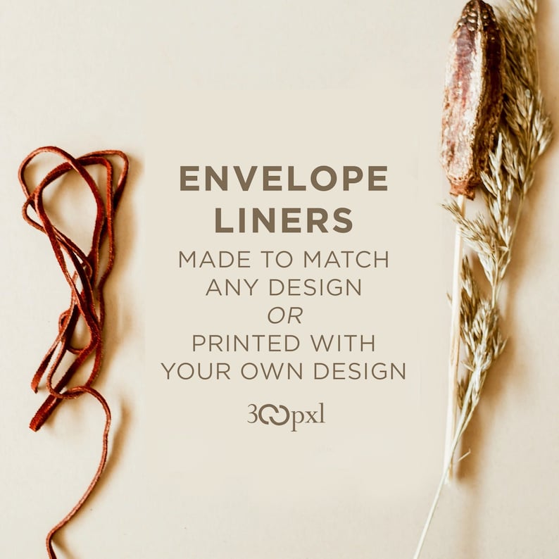 Matching envelope liners by 300pxl