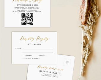 Editable Western Royal Blue & Gold Quinceañera Invitation
