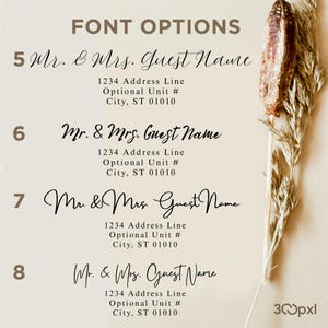 Custom Envelope Address Printing: Guest & Return Addressing image 8