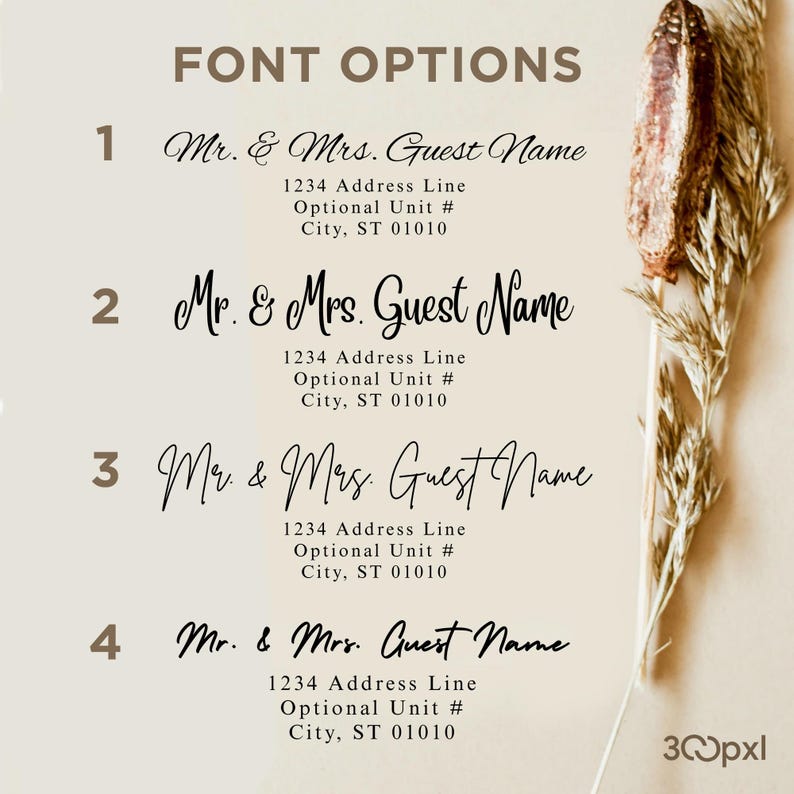 Custom Envelope Address Printing: Guest & Return Addressing image 7