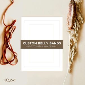 Custom Belly Bands, Matching Belly Bands for the Invites, Matching Wedding Stationery, Embellishment, Envelopment