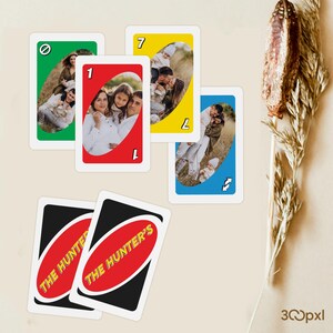 Custom Family Game Cards with Photos